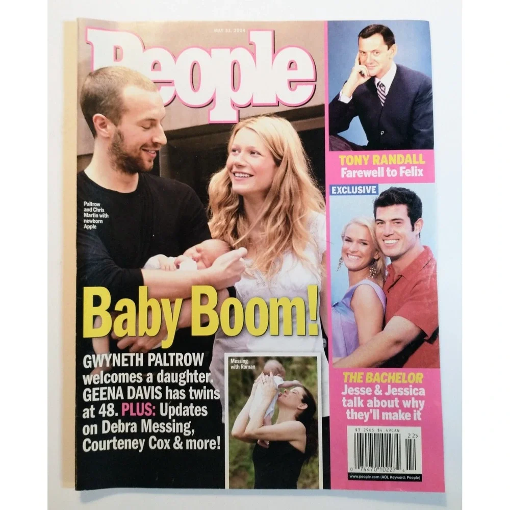 People Magazine 2004 Gwyneth Paltrow Chris Martin Tony Randall Vintage